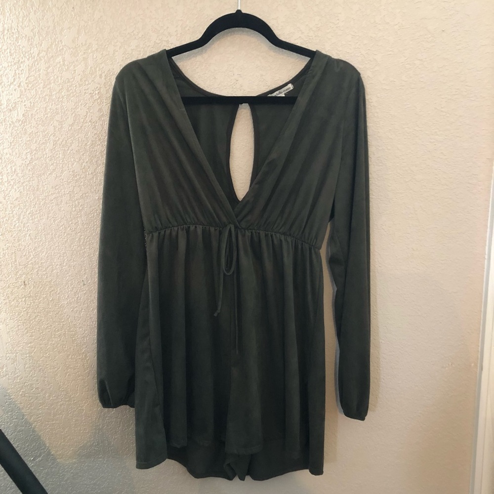 Olive Green Romper